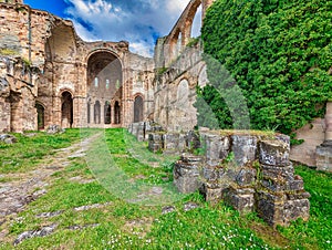 12th century Cistercian monastery of Santa Maria de Moreruela, Granja de la Moreruela, Zamora, Spain photo