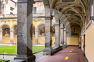 16th century ex-convent of Santa Maria degli Angeli alle Croci on the Veterinaria street in Napoli photo