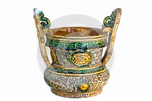 14th century feudal ceramic incense burner. photo