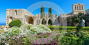 13th century Gothic monastery at Bellapais,northern cyprus 3 photo
