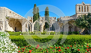 13th century Gothic monastery at Bellapais,northern cyprus 4 photo