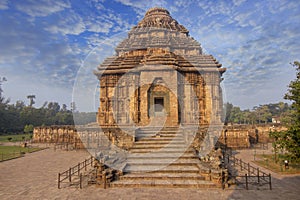 13th century  Indian architecture Konark Sun Temple in Odisha. world heritage site. Incredible India photo