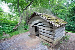 19th Century Log Barn in Appalachians 2 photo