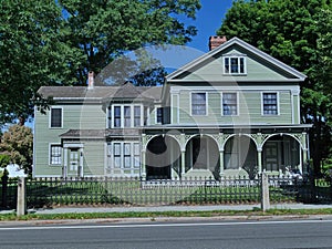 19th century New England mariner`s house photo