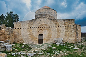 The 15th-century orthodox church of Timios Stavros in Anogyra, Cyprus photo