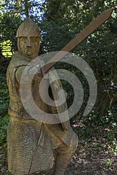 11th Century Soldier at Battle Abbey in Sussex photo