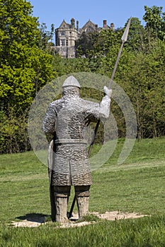 11th Century Soldier Sculpture at Battle Abbey photo