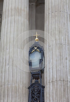 18th century St Paul Cathedral, decorative lantern, London, United Kingdom