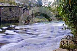 19th century water mill in O Rosal, Galicia Spain photo