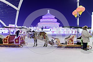 Harbin Ice Festival 2018 - Ã¥âËÃ¥Â°âÃ¦Â»Â¨Ã¥âºÂ½Ã©â¢â¦Ã¥â Â°Ã©âºÂªÃ¨Å â fantastic ice and snow buildings, fun, sledging, night, travel china