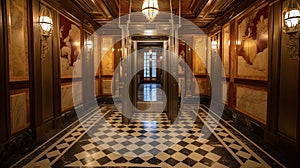 2th interior elevator vintage