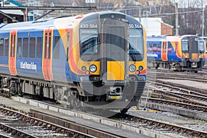 Train in Sidings at Clapham Junction Station