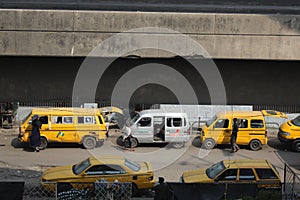 Editorial image of Lagos city bus at Ijora