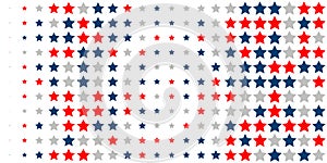 Abstract background of red, blue, white stars