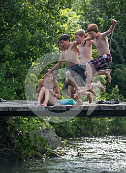 4th of July Swim, Strafford Vermont