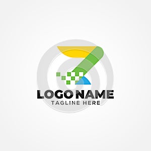 Z Letter Technology Logo Design