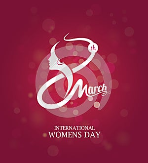 8th March Womens Day Template photo
