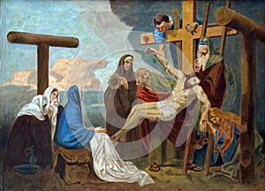 13th Stations of the Cross, Jesus body is removed from the cross photo