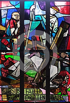 9th Stations of the Cross, Jesus falls the third time photo