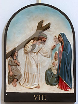 8th Stations of the Cross, Jesus meets the daughters of Jerusalem photo