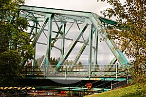  5th Street Steel Bridge in Courtenay, BC Canada photo