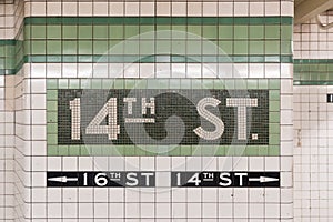 14th Street Subway Station - New York City