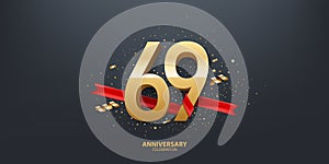 69th Year Anniversary Background