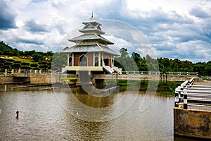 Tha Chomphu dam in Lamphun province