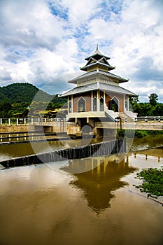 Tha Chomphu dam in Lamphun province