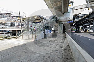 Tha phra station of New MRT electrictrain station in Thailand