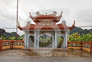 Thach Bich temple. Van Lam village, Vietnam