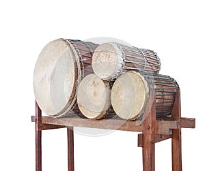 Thai ancient drum the Thai music instrument