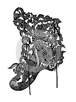 Thai ancient shadow play - Shadow puppet