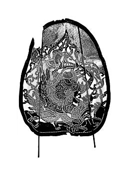Thai ancient shadow play - Shadow puppet