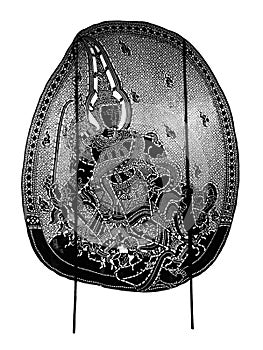 Thai ancient shadow play - Shadow puppet