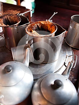 Thai antique coffee and tea brew tools equipment