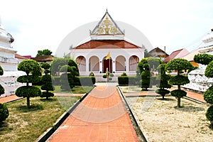 Thai architecture in Wat Pho public temple