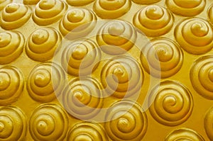 Thai art abstract golden swirl background