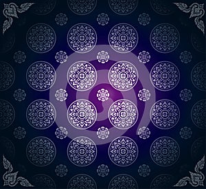 Thai Art Background pattern vector