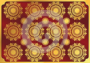 Thai Art Background Thai art pattern vector