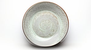 Thai Art Inspired White Bowl With Ornate Design