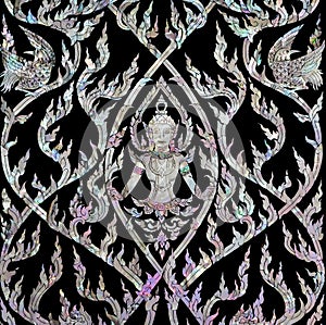 Thai art with mother of pearl inlay