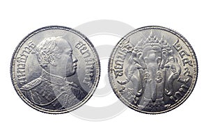 Thai Baht 1 baht coin, issued in 1916