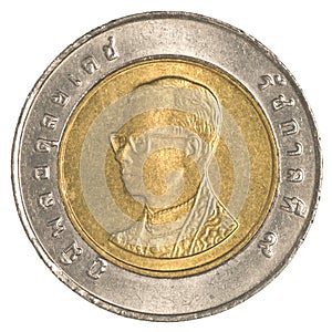 10 thai baht coin photo