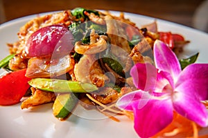 Thai Basil Chicken Vegetables photo