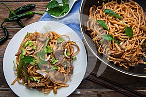 Thai beef noodles