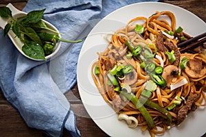 Thai beef noodles