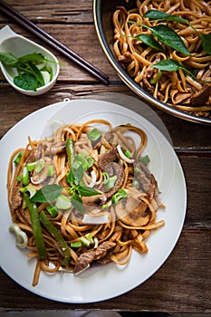 Thai beef noodles