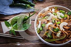 Thai beef noodles