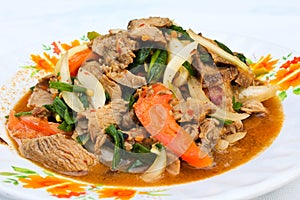 Thai beef salad.